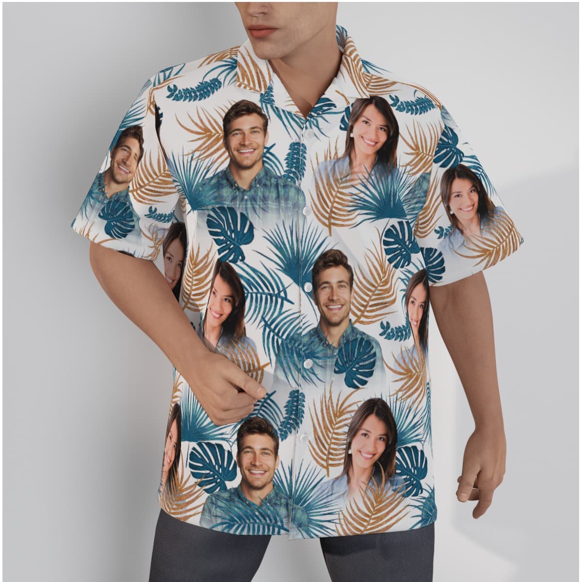 Cool Custom Hawaiian Shirt with Multiple Faces (1)
