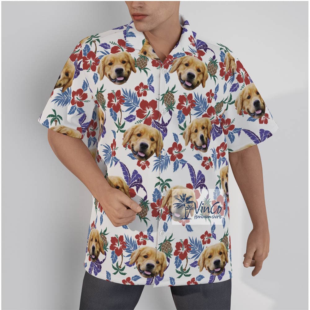 Cool Hawaiian Shirt With Pet Face For Dog Cat Lover (2)