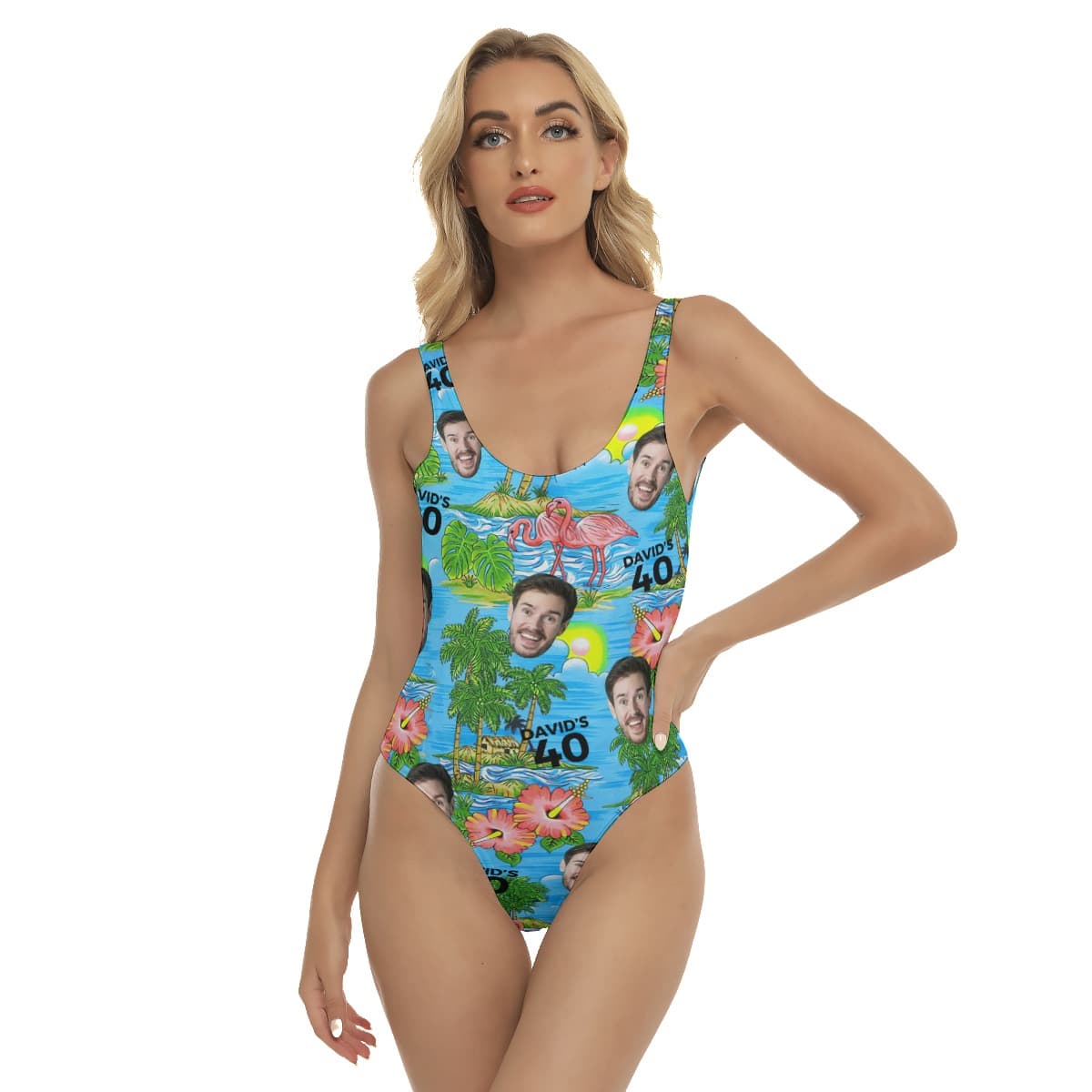 Custom Birthday Bathing Suit With Face And Age (1)