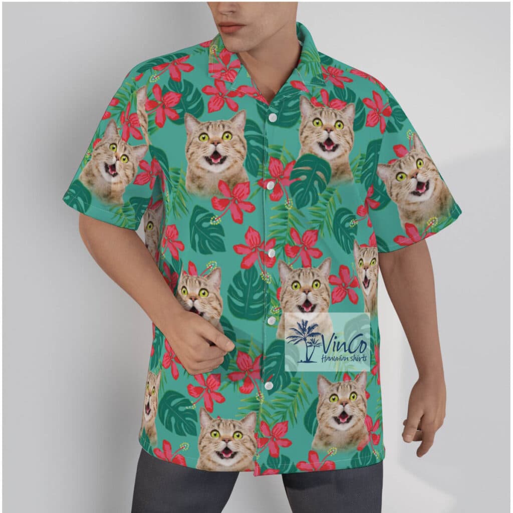 Custom Cat Hawaiian Shirt (2)