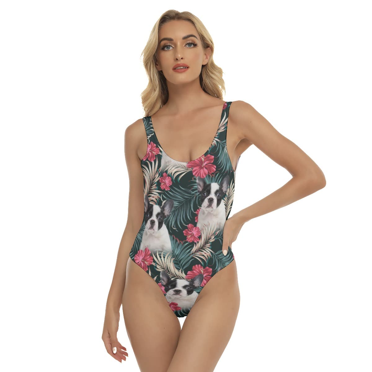Custom Dog Custom Swimming Suit For Women (4)