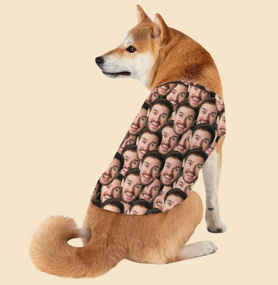 Custom Dog's Hawaiian Shirt With Multiple Faces