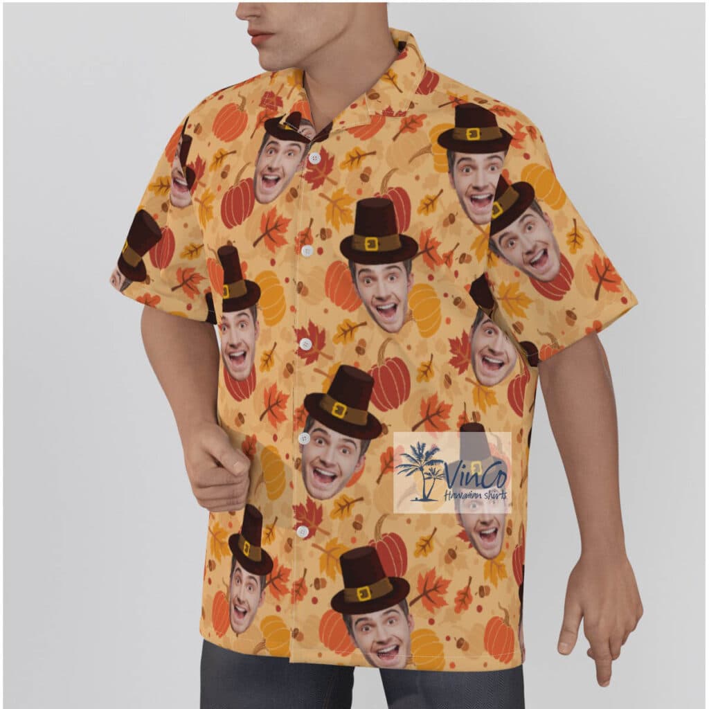 Custom Face Pumpkins Hawaiian Shirt