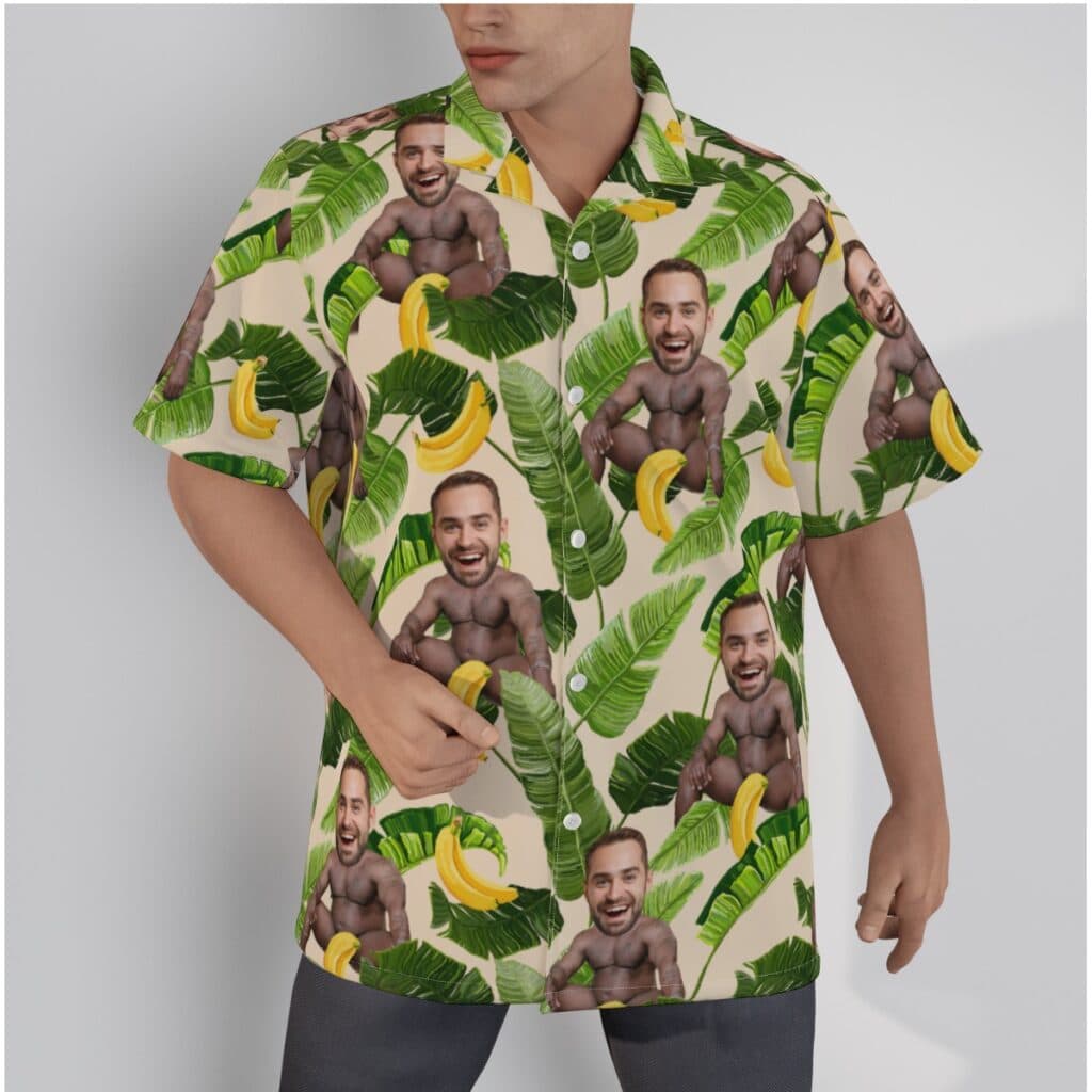 Custom Men Face Barry Wood Hawaiian Shirts For Men (1)