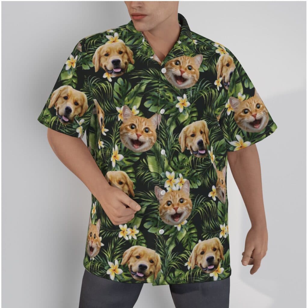 Custom Your Pet Face Aloha Shirt (1)