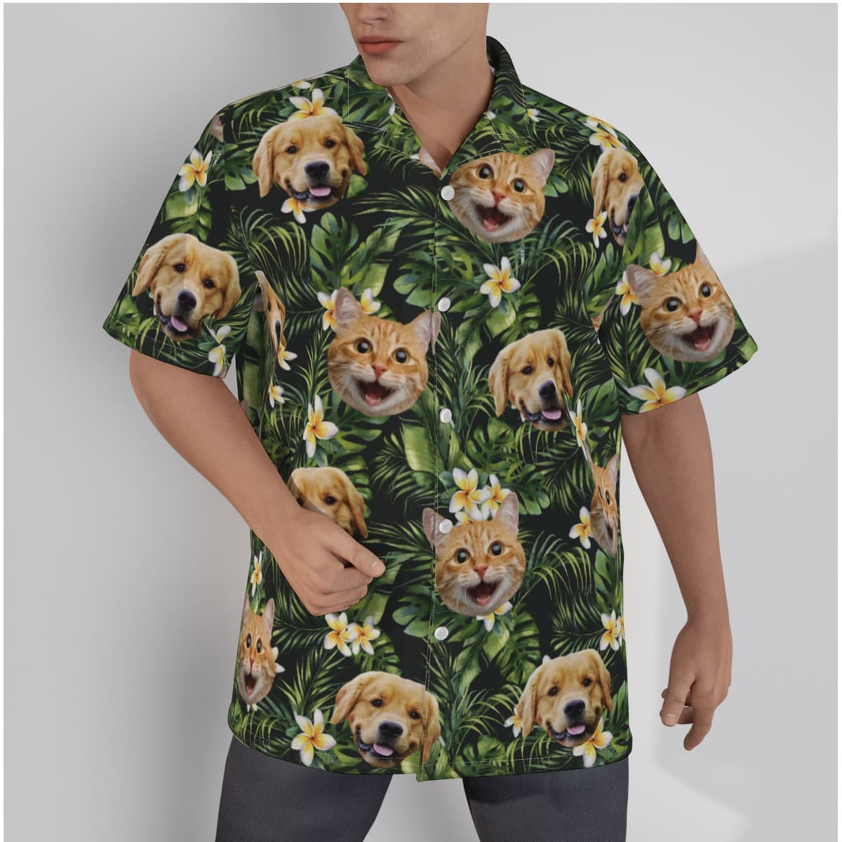 Custom Your Pet Face Aloha Shirt (1)