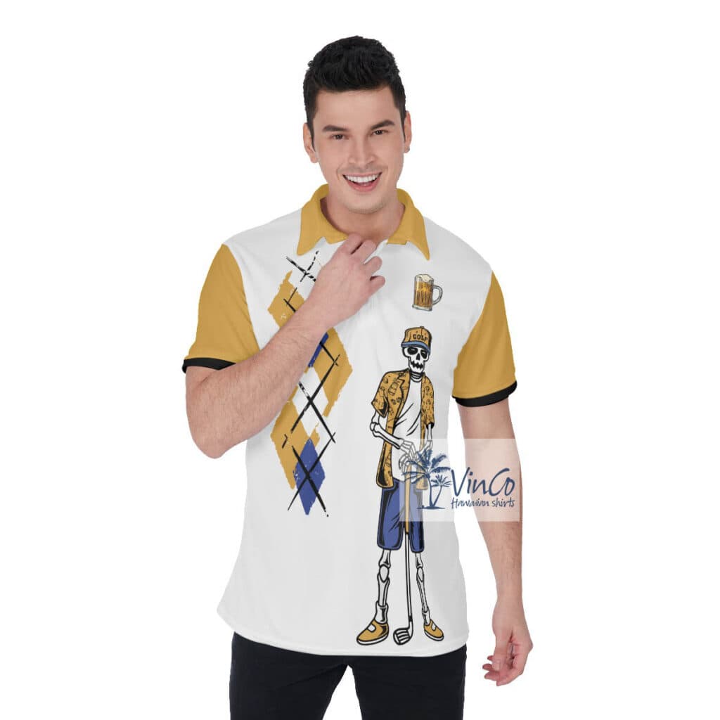 Funny Beer Men's Golf Shirt