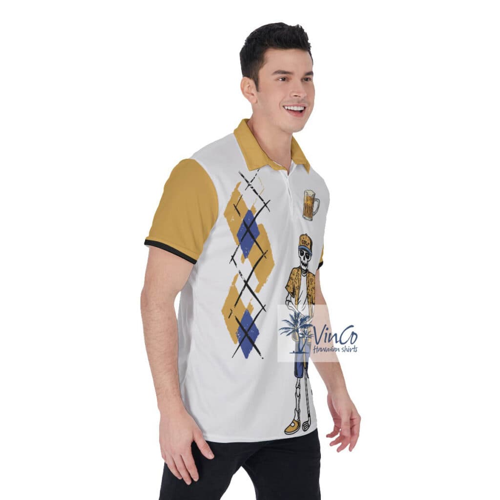 Funny Beer Men's Golf Shirt