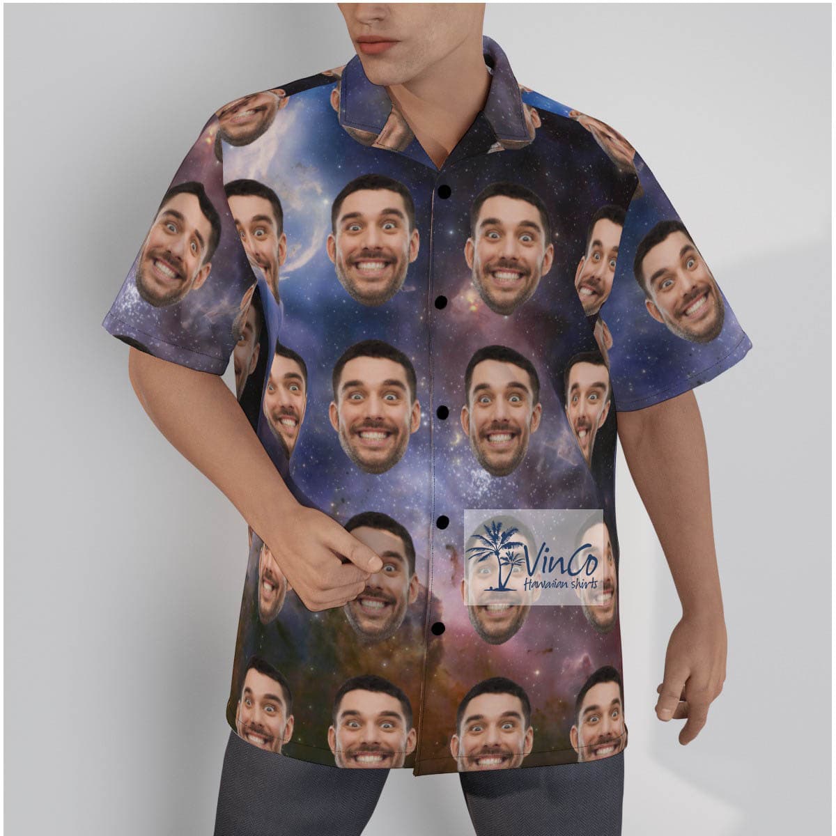 Funny Custom Hawaiian Shirt With Multiple Faces For Men (3)