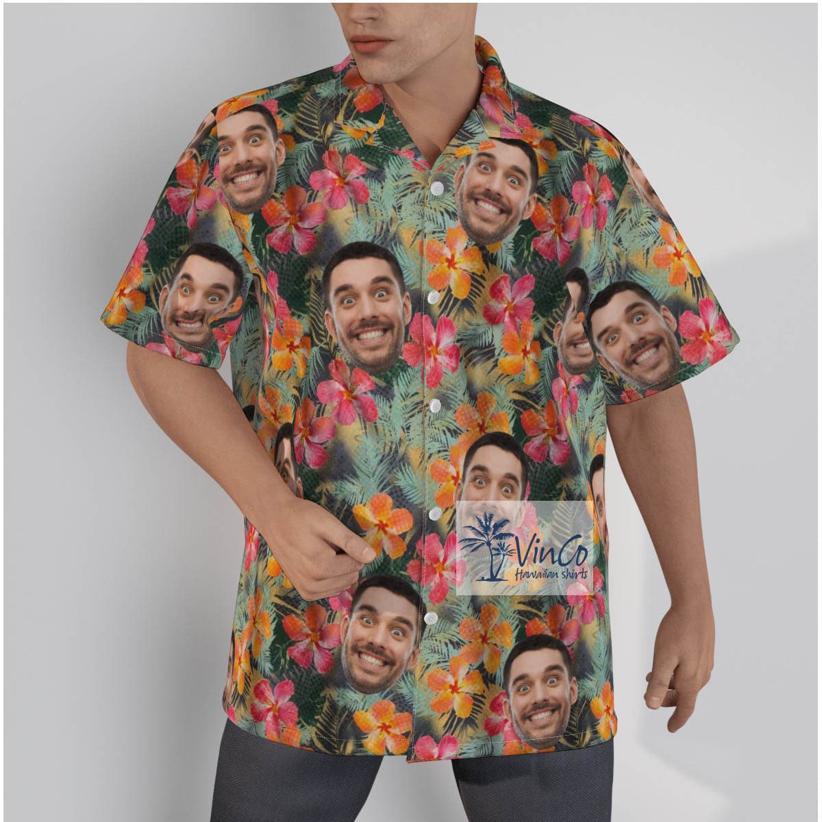 Funny Face Hawaiian Shirt Personalized Gifts (2)