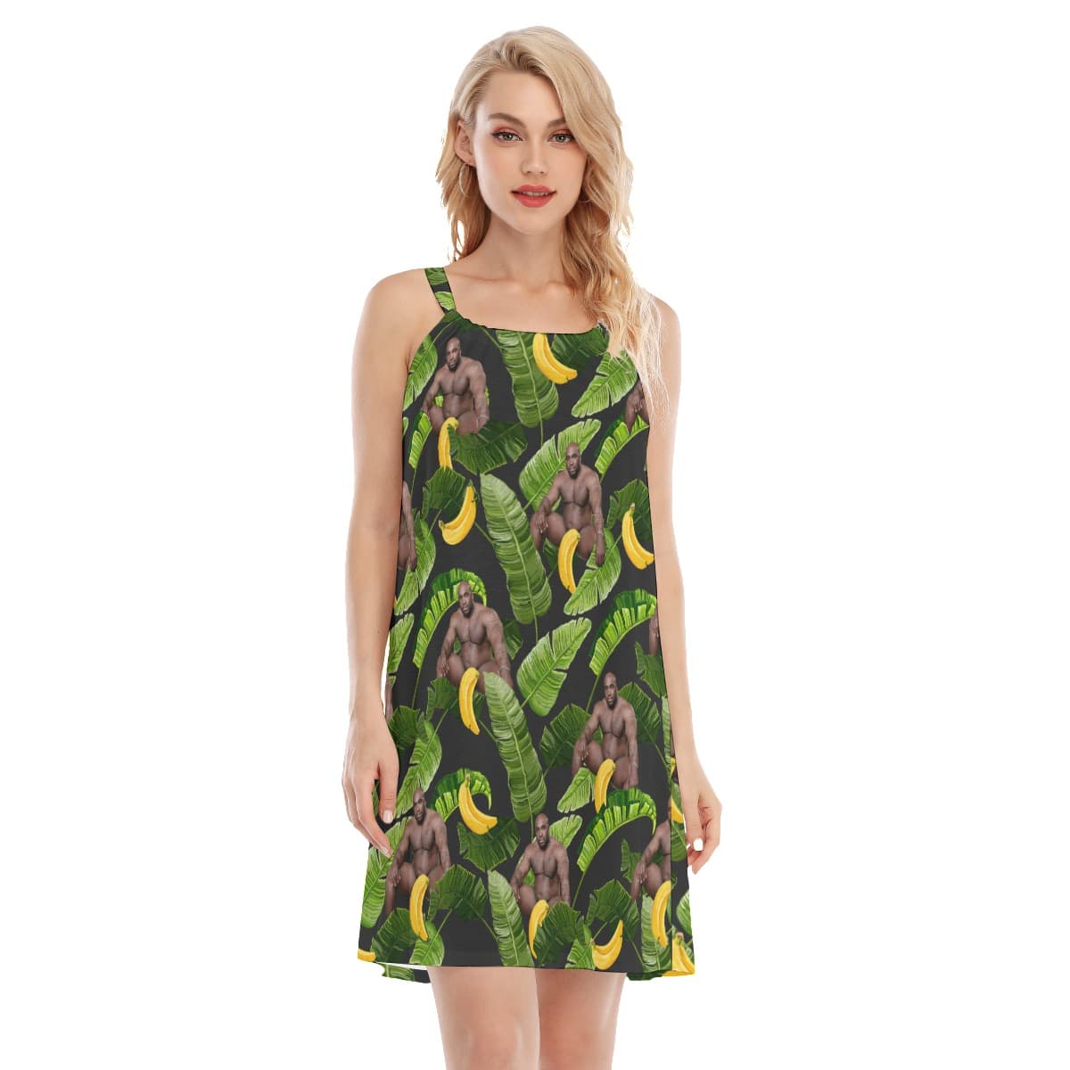 Hilarious Barry Wood Hawaiian Summer Dress (1)