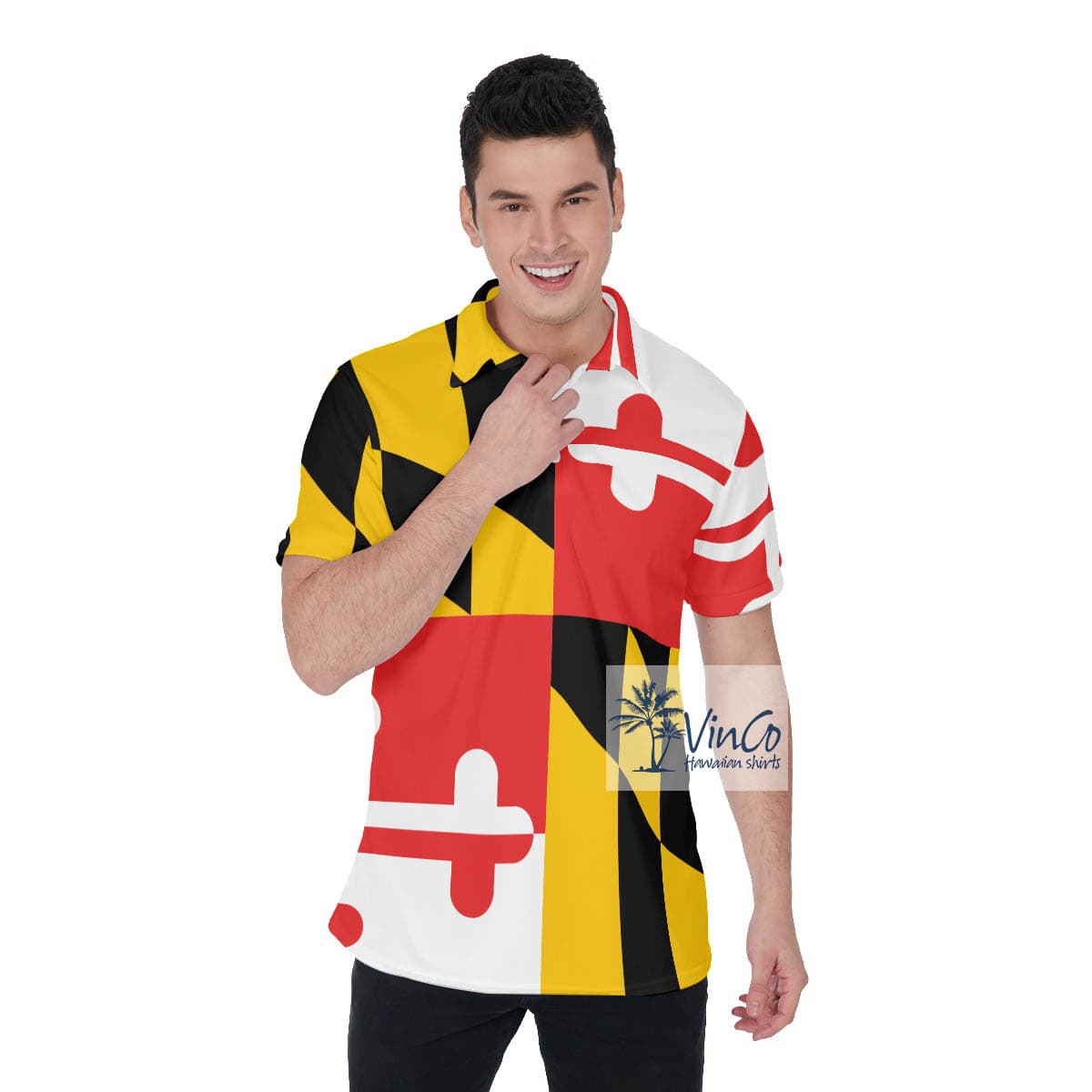 Maryland Hawaiian Polo Golf Shirt For Men (3)