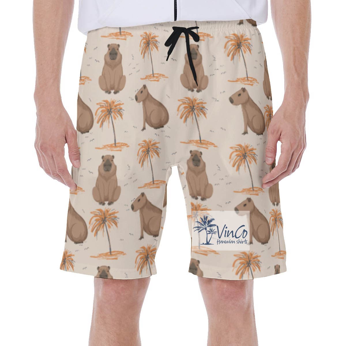 Men’s Capybara Hawaiian Swim Shorts For Summer (2)