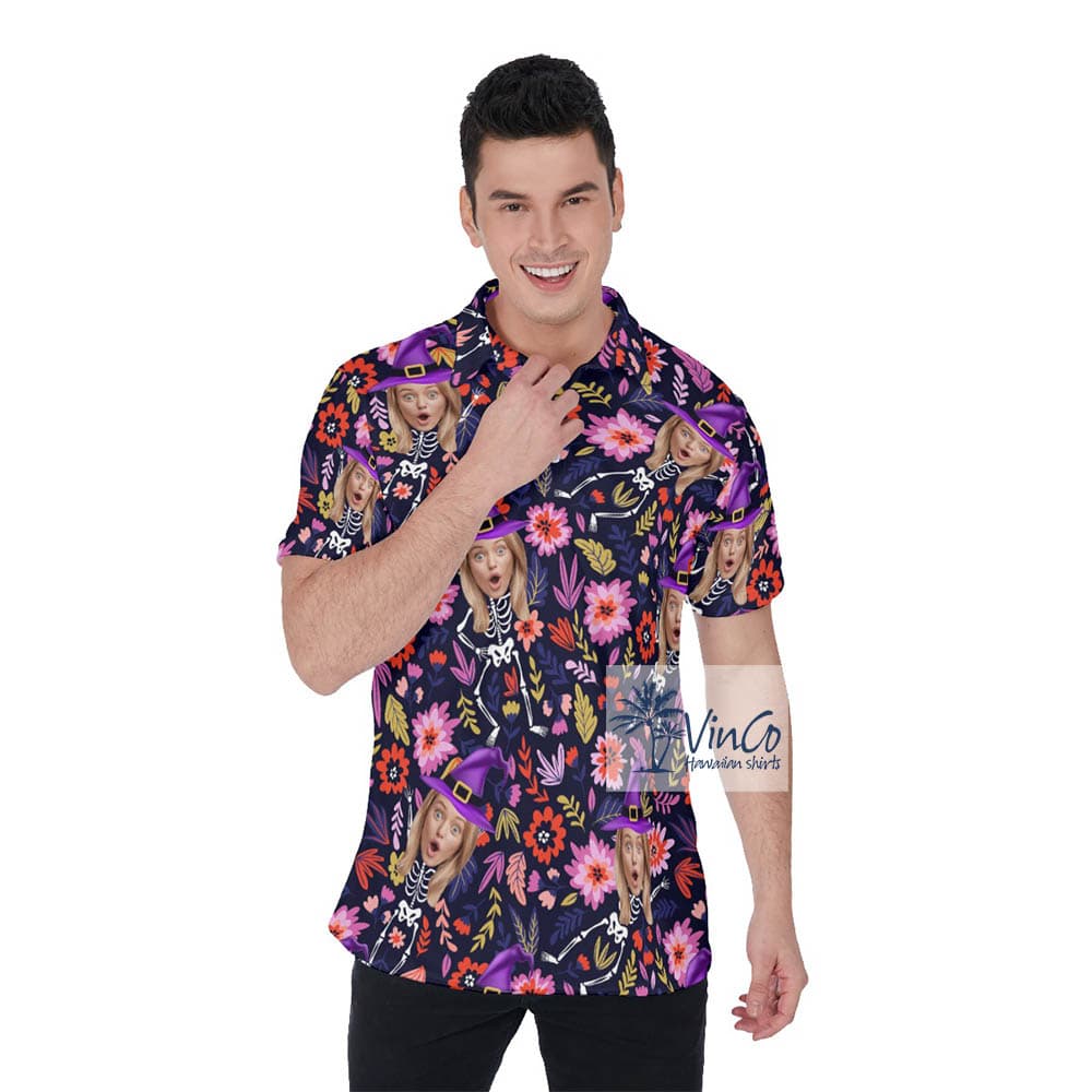 Personalized Halloween Aloha Shirt With Your Face (2)
