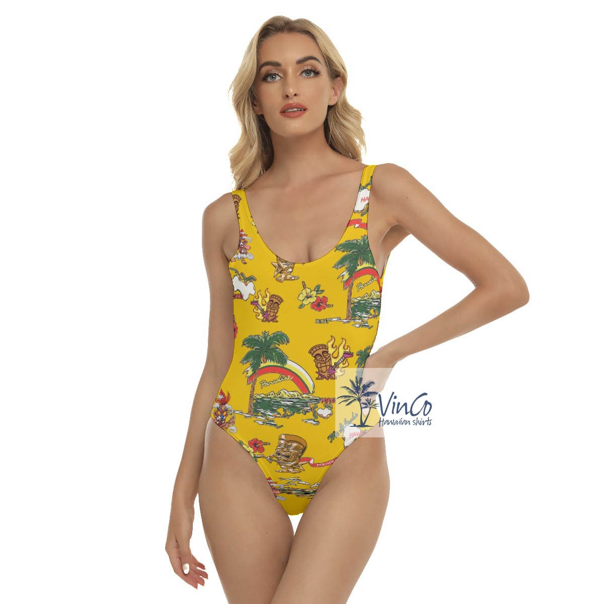 Sexy Tiki Guitar Tropical Hawaiian Swimsuit (4)