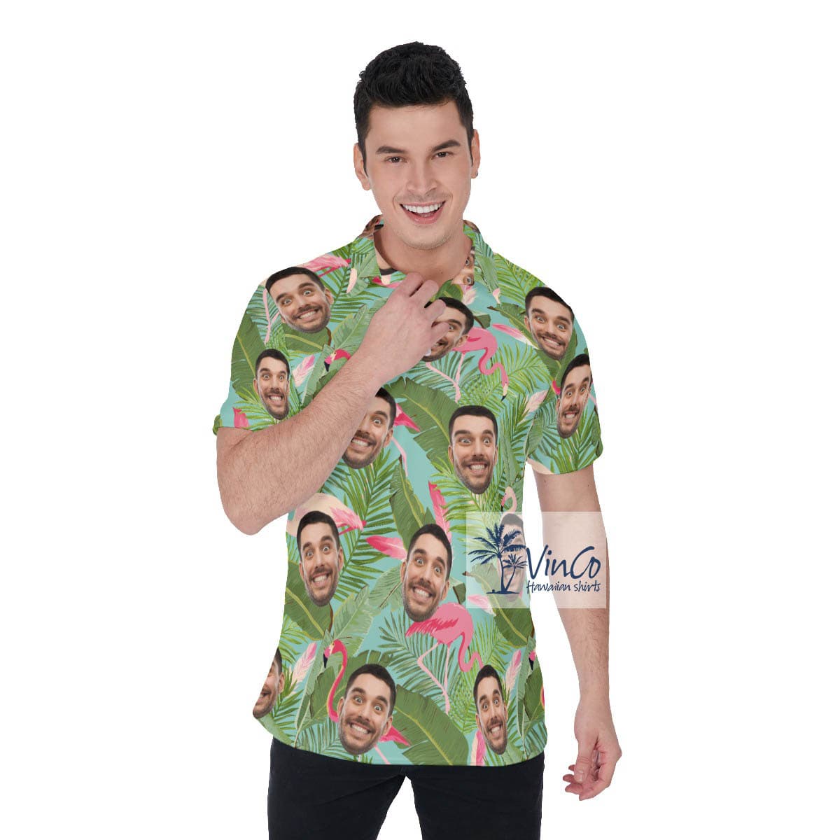Tropical Custom Hawaiian Polo Golf Shirt For Men (4)