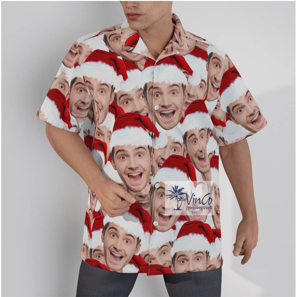 Unique Custom Christmas Hawaiian Shirt With Multiple Faces (1)