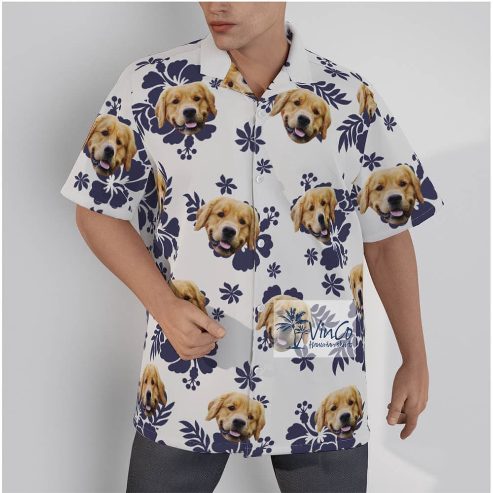 Vintage Tropical Custom Dog Hawaiian Shirt For Dog Lover (2)
