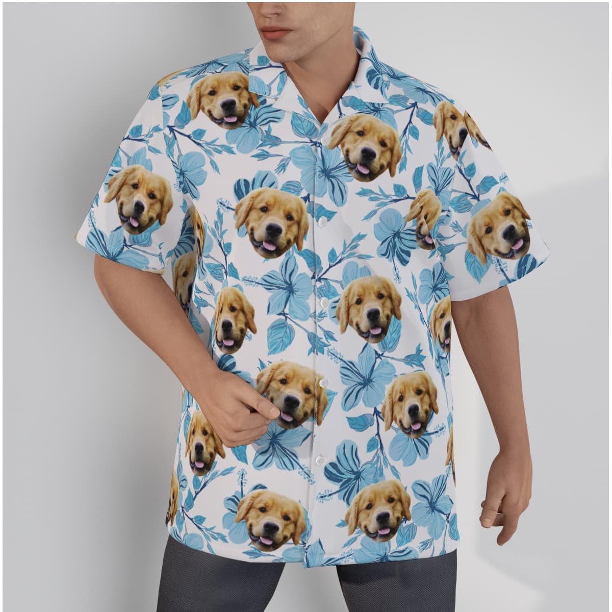 Custom Hawaiian Shirt With Multiple Pet Faces