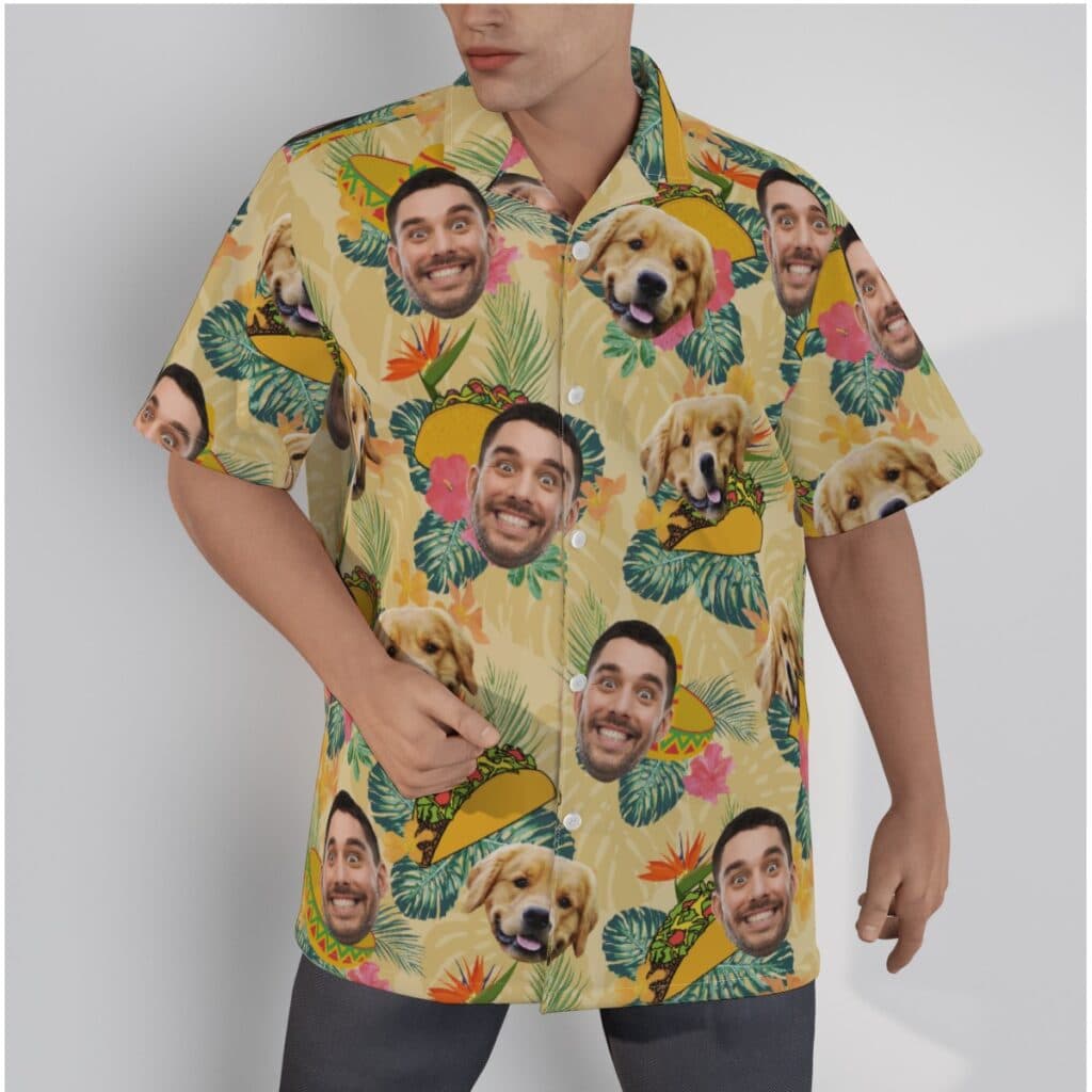Custom Taco Hawaiian Shirt With Multiple Faces