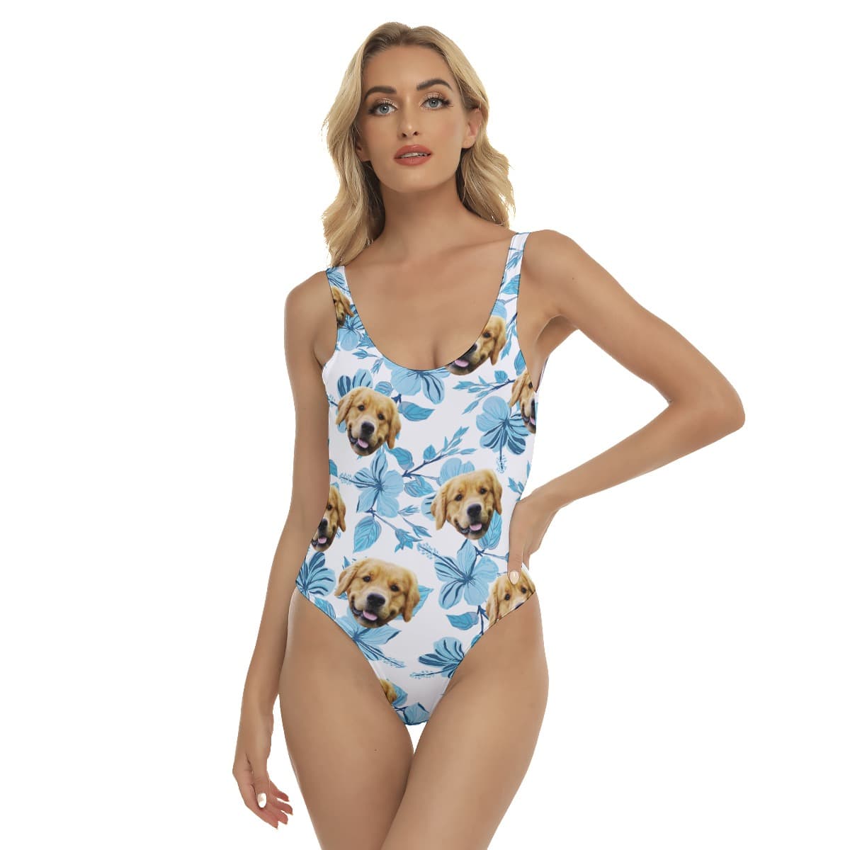 Custom Women's Hawaiian Bathing Suit With Multiple Faces (1)
