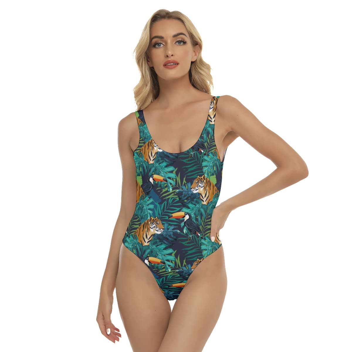 Tropical Tiger Hawaiian Swimsuit For Women