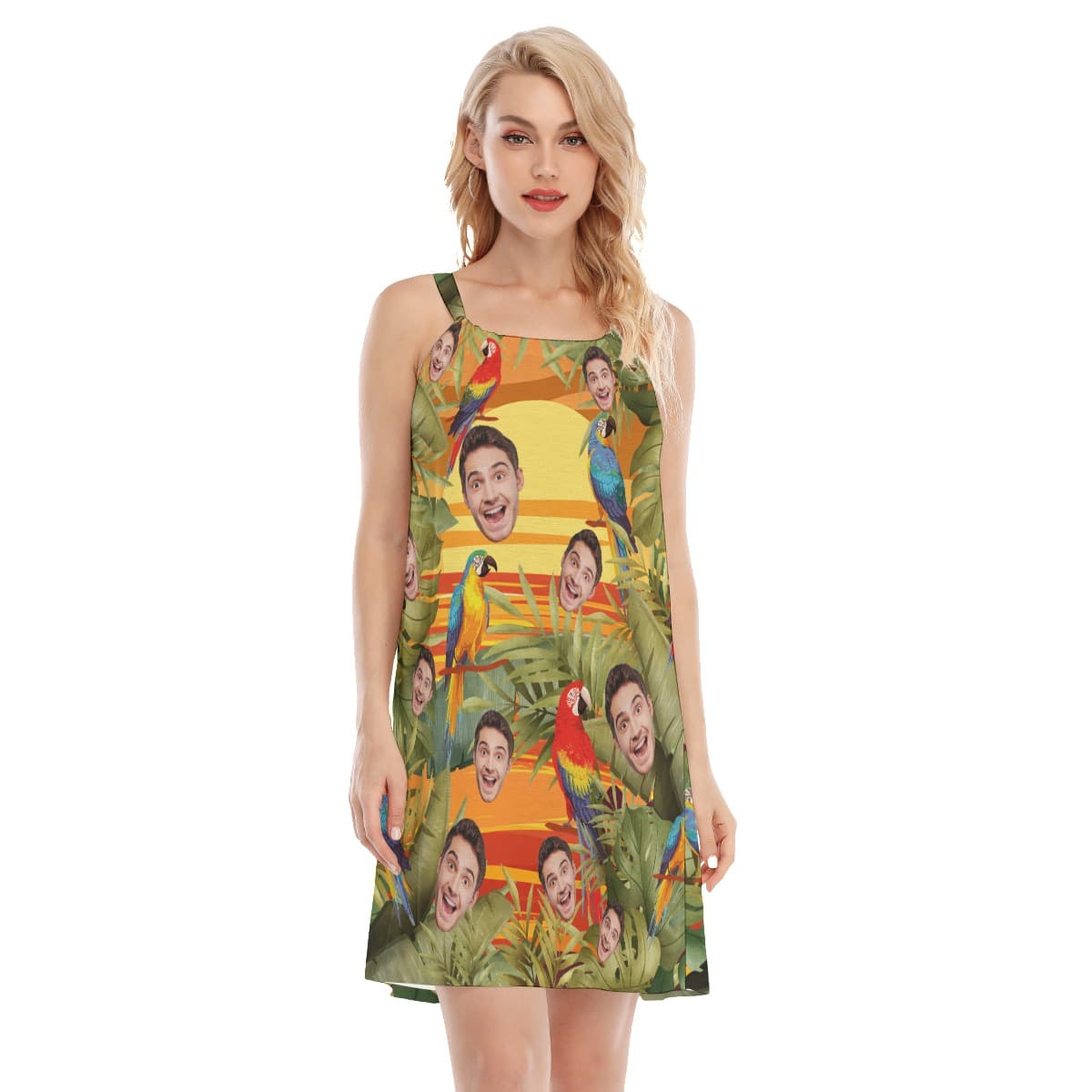 Unique Hawaiian Dress For Women With Custom Your Face (1)