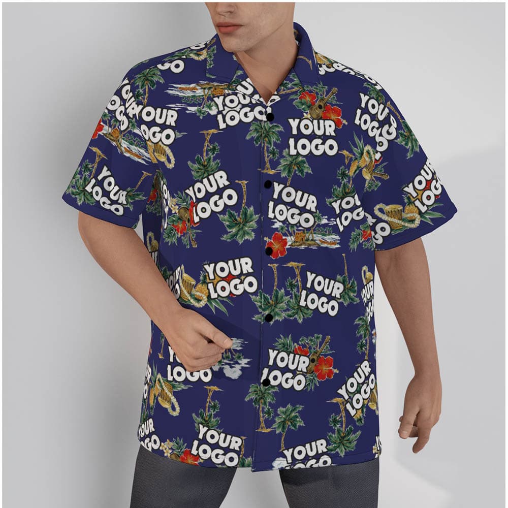 Vintage Coconut Trees Tropical Hawaiian Shirt With Custom Logo