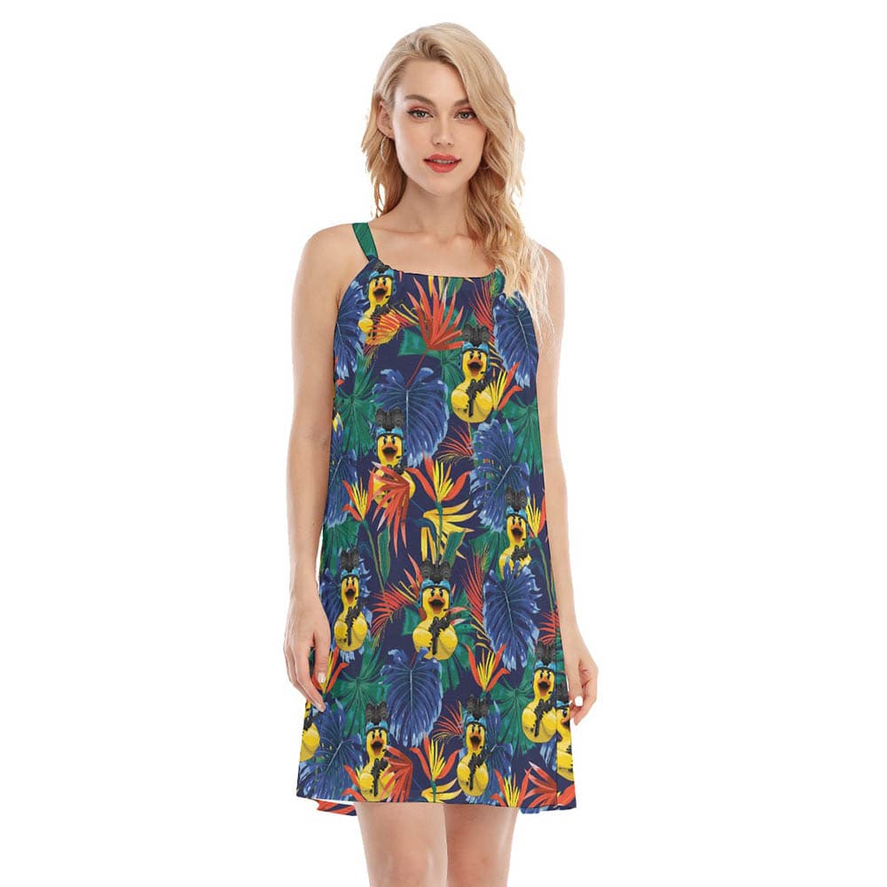 Tropical Rubber Duck Tactical Hawaiian Dresses For Women