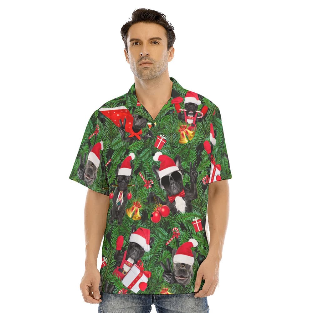 Funny Pug Christmas Hawaiian Shirt