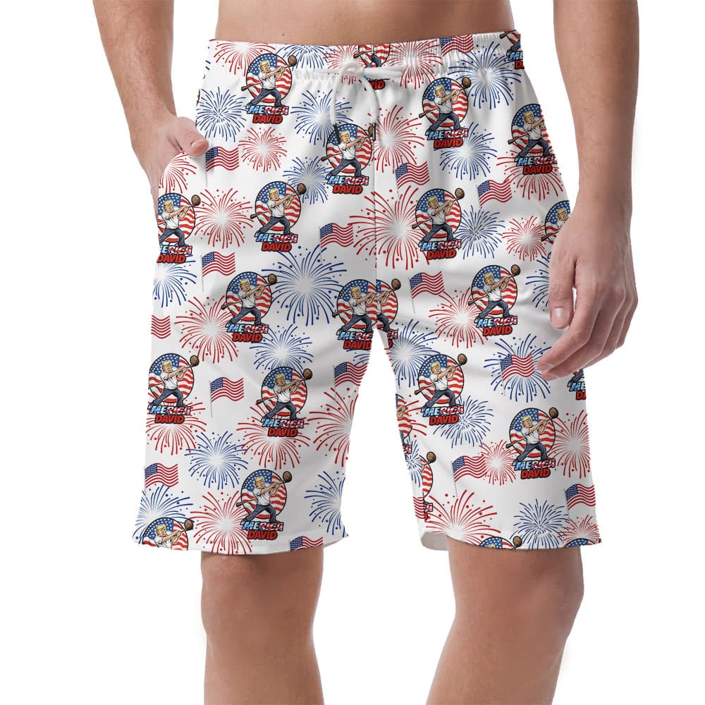 American Pride Men’s Hawaiian Shorts1
