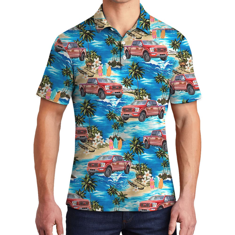Cool Custom Car Picture Men's Polo Shirt4