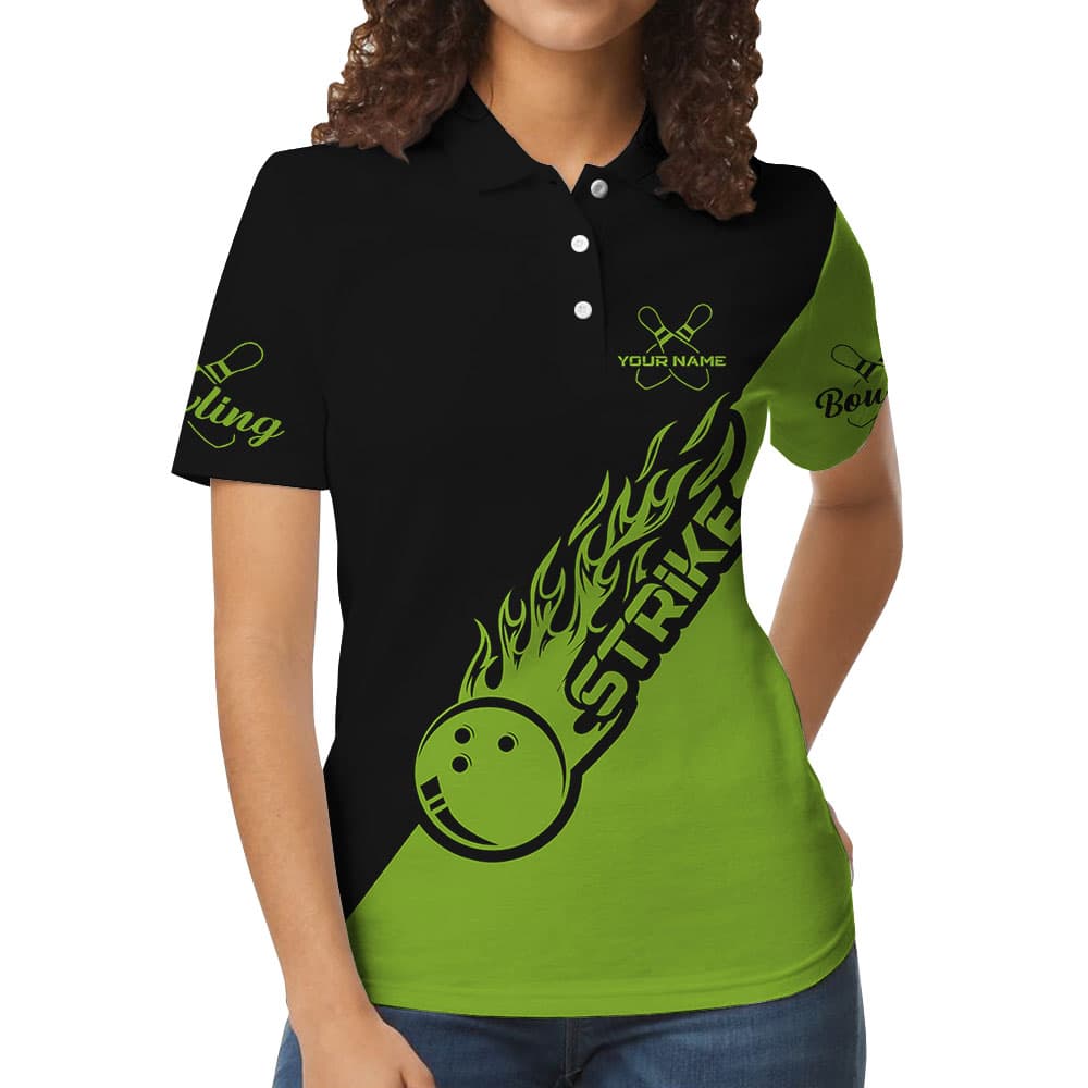 Cool Personalized Bowling Women's Polo Shirt With Name6