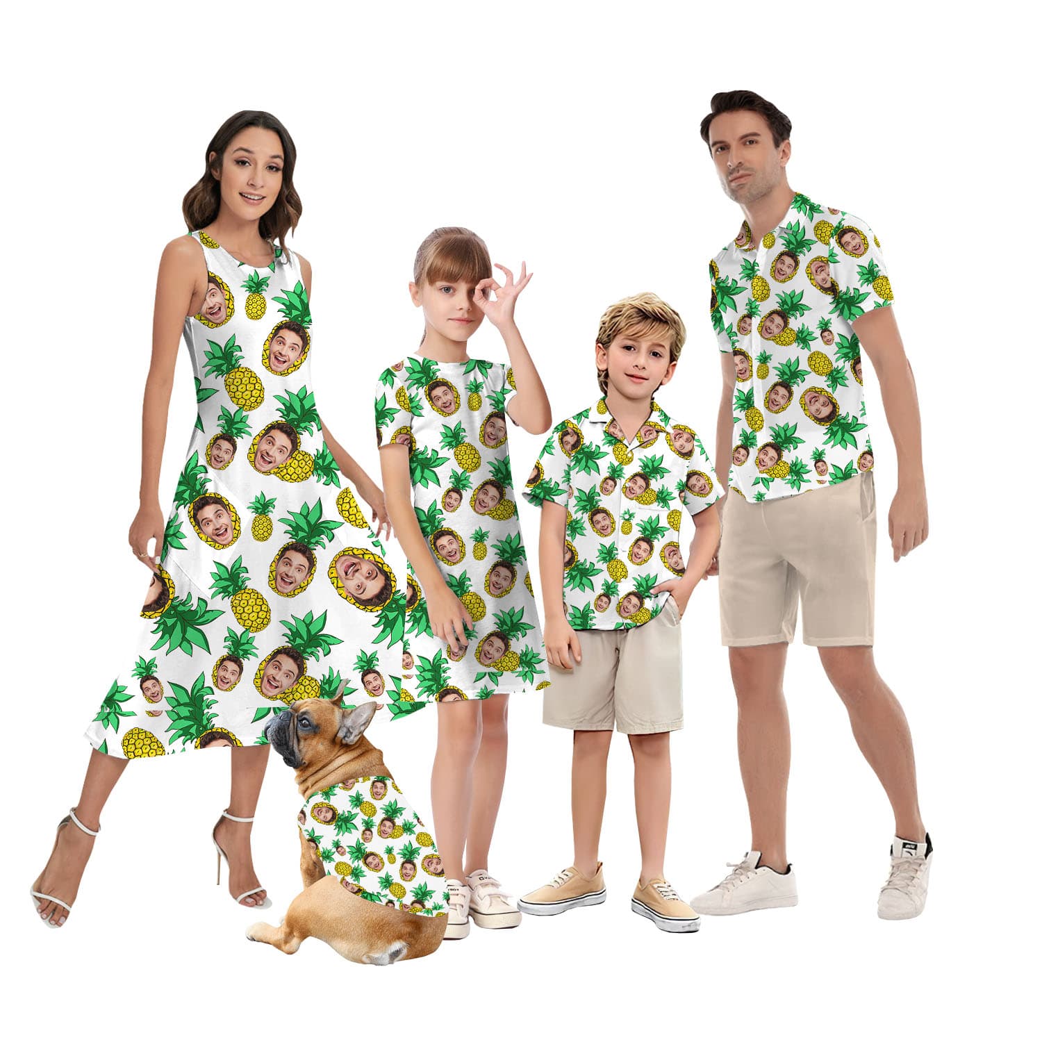 Custom Face His And Hers Matching Tropical Outfits1