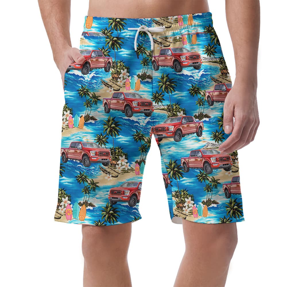 Custom Hawaiian Shorts With Car Photos1