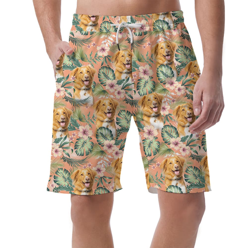 Custom Picture Men's Hawaiian Shorts1