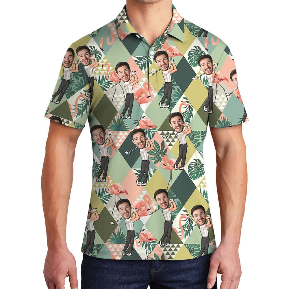 Custom Polo Shirts With Multiple Golfer Faces4