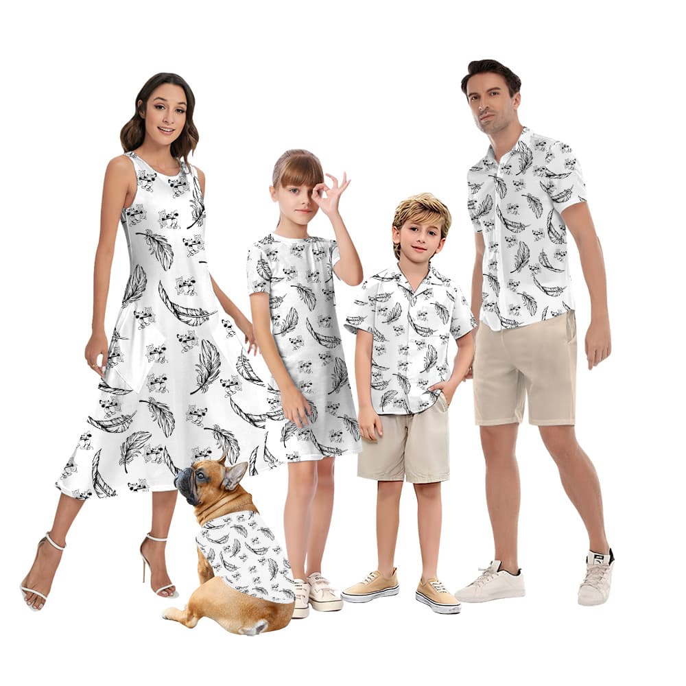 Cute Mickey Steamboat Willie Feather Matching Family Hawaiian Shirts For Father And Kids