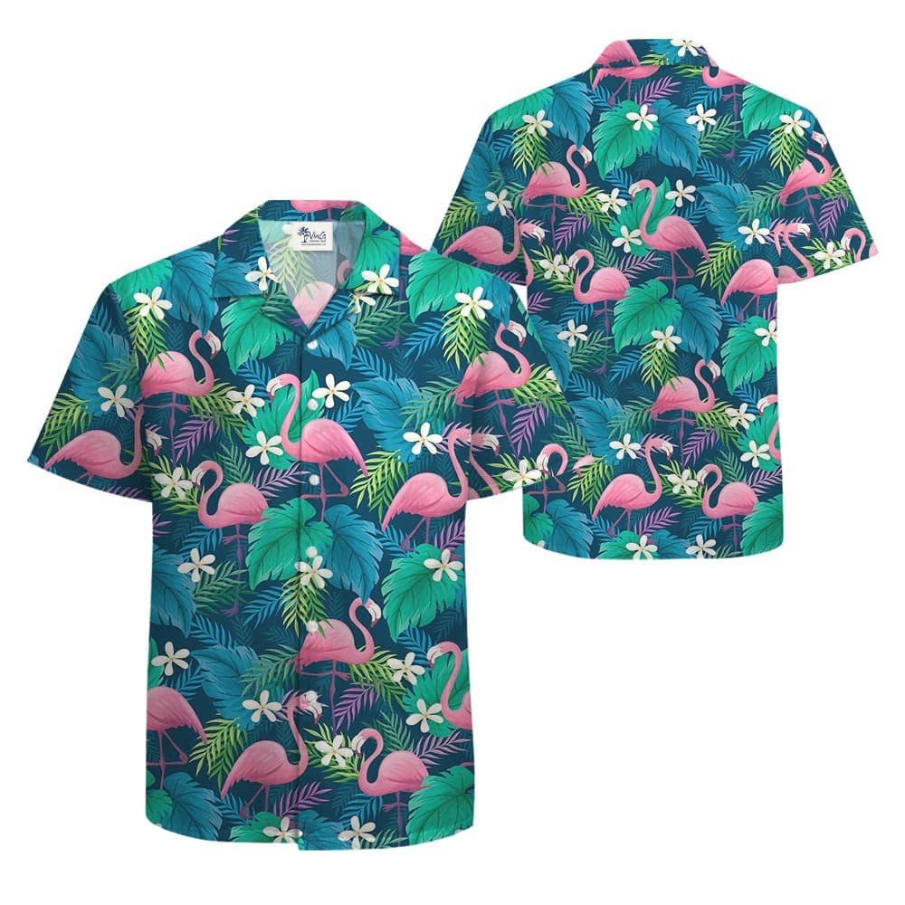 Flamingo Tropical Men's Hawaiian Shirt