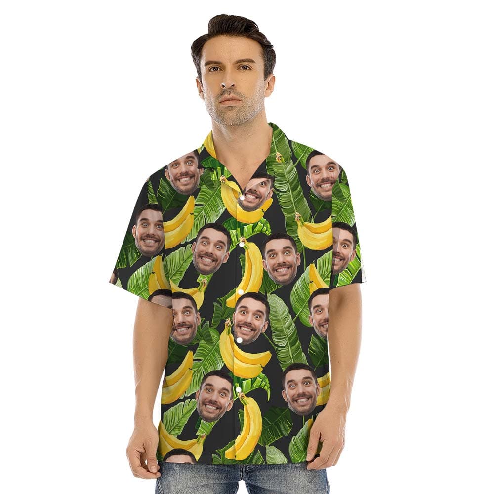 Funny Banana Family Matching Hawaiian Shirt With Faces