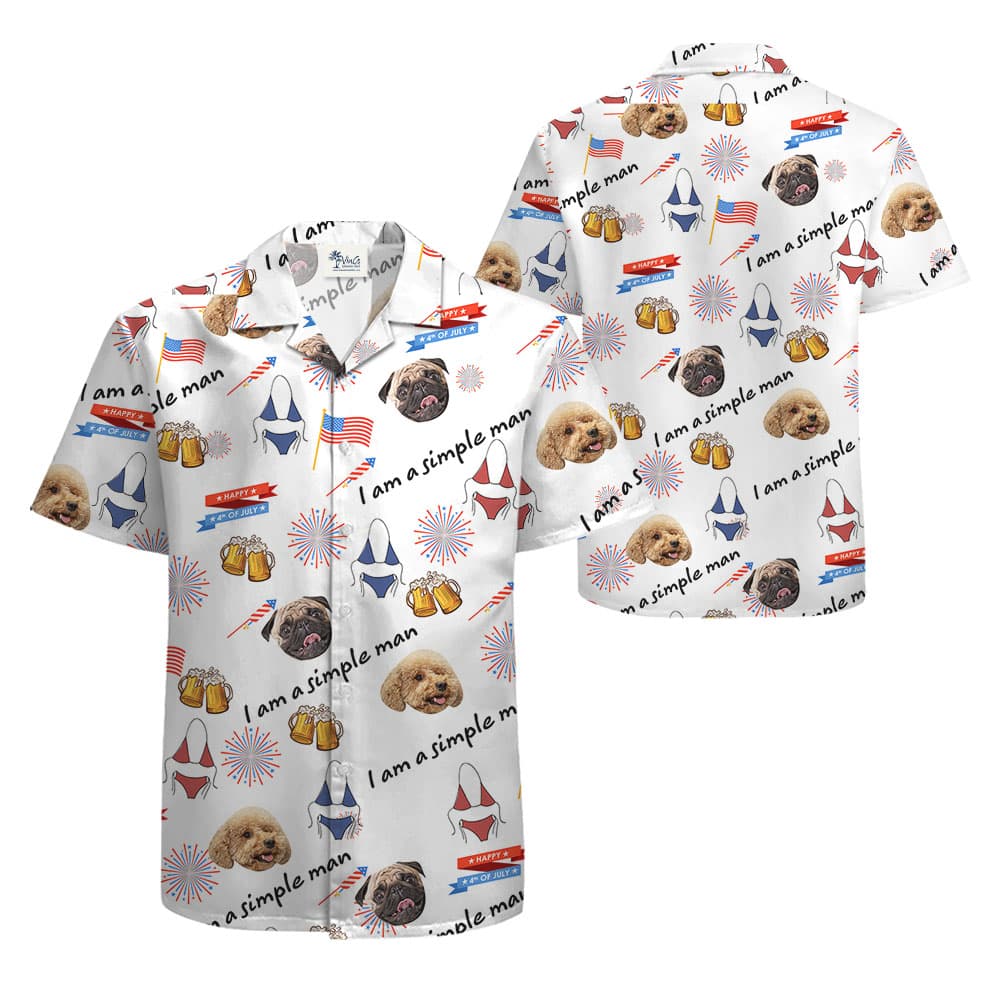 Funny Simple Man 4th Of July Hawaiian Shirt1