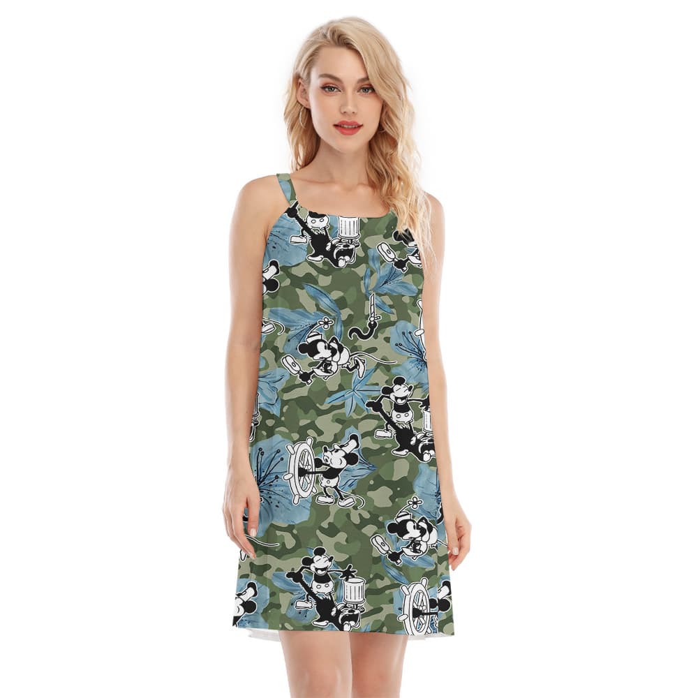 Hawaiian Heritage Mickey Steamboat Willie 1928 Cami Dress1
