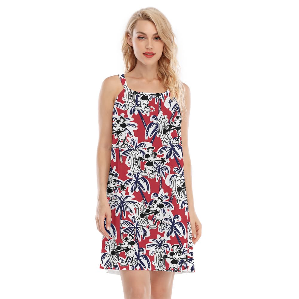 Hula Harmony Mickey Steamboat Willie 1928 Cami Dress1