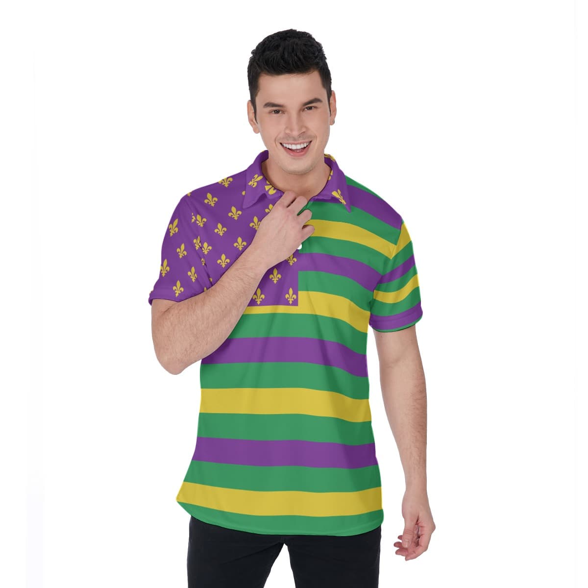 Mardi Gras Men's Polo Shirt