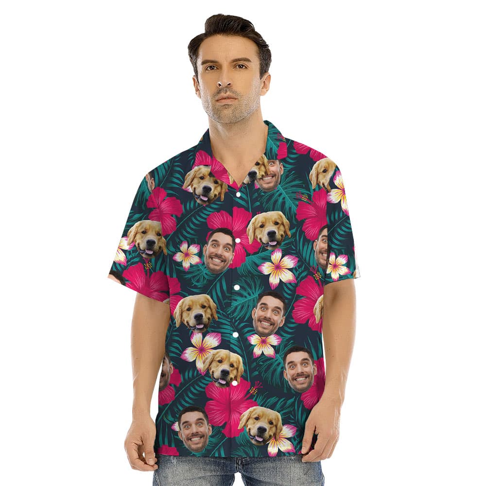 Matching Hawaiian Couple Outfits With Custom Photos1