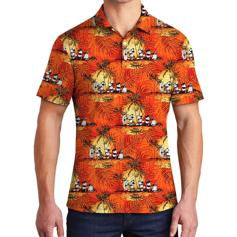 Mickey’s 1928 Tropical Hawaiian Sail Men’s Polo1
