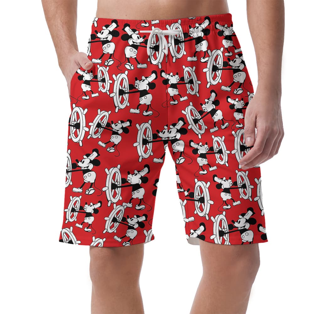 Nostalgic 1928 Steamboat Willie Mickey Men Short’s