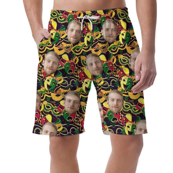 Personalized Mardi Gras Hawaiian Shorts For Men
