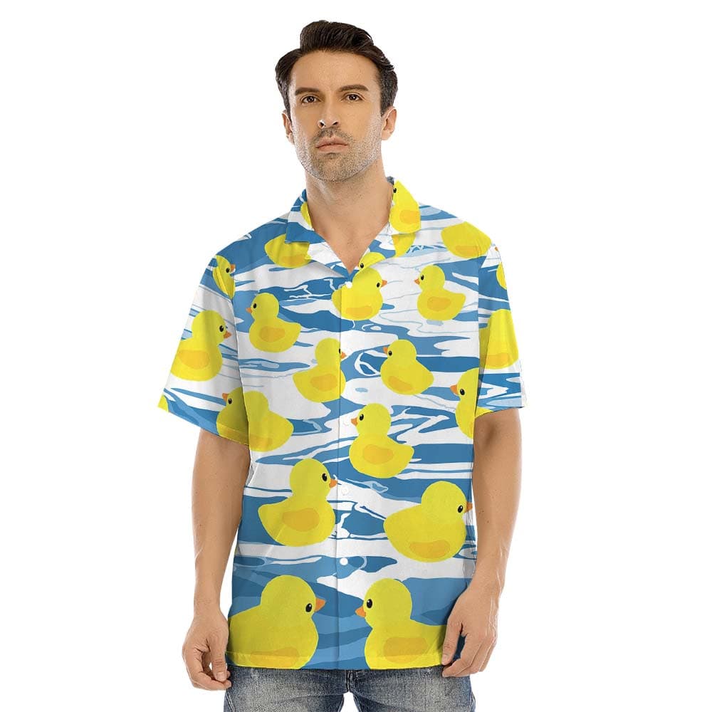 Rubber Duck Matching Couples Hawaiian Outfits1