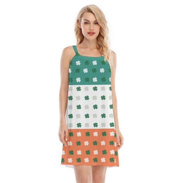 St. Patrick's Day Lucky Charm Green Cami Dress For Women